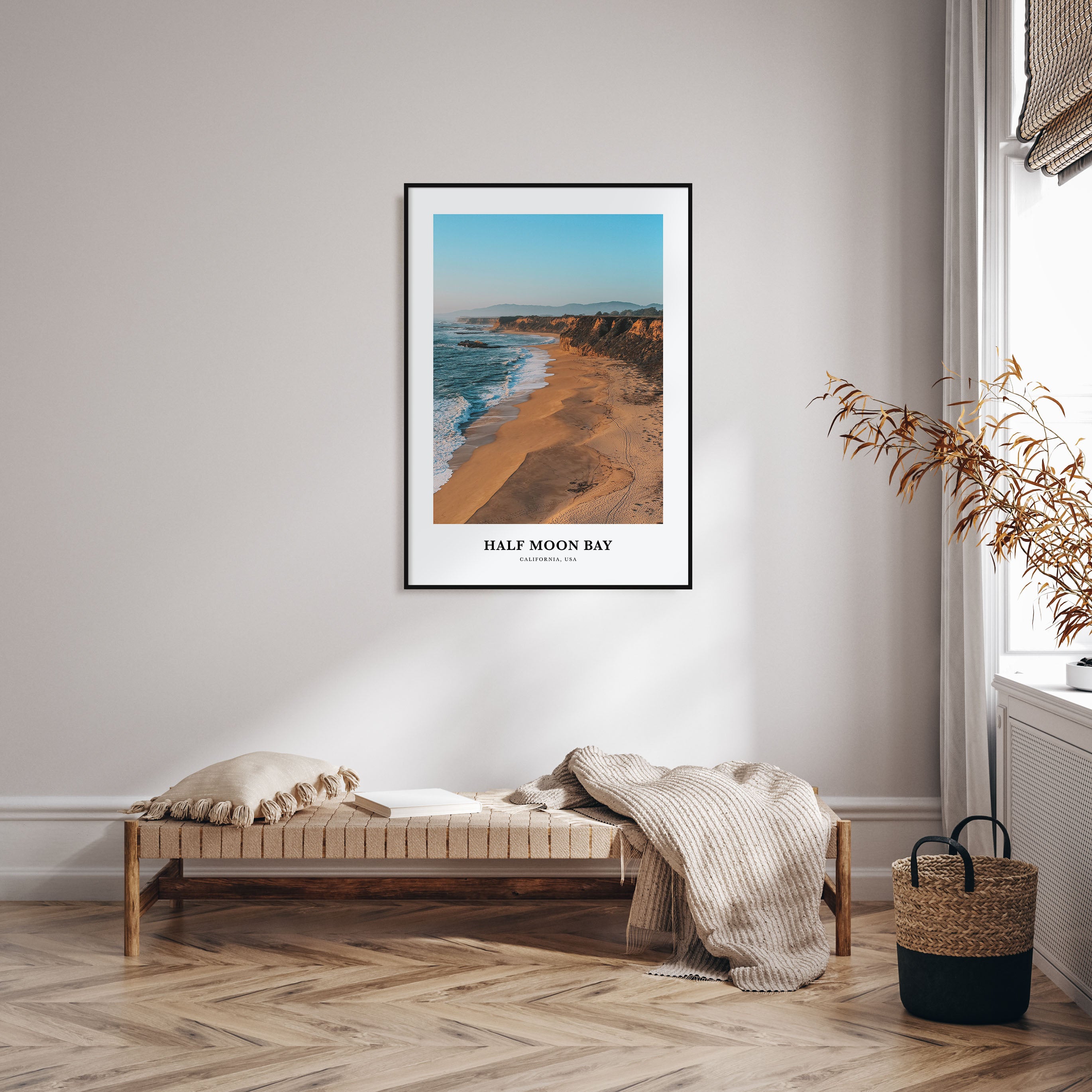 Half Moon Bay Portrait Color No 2 Poster