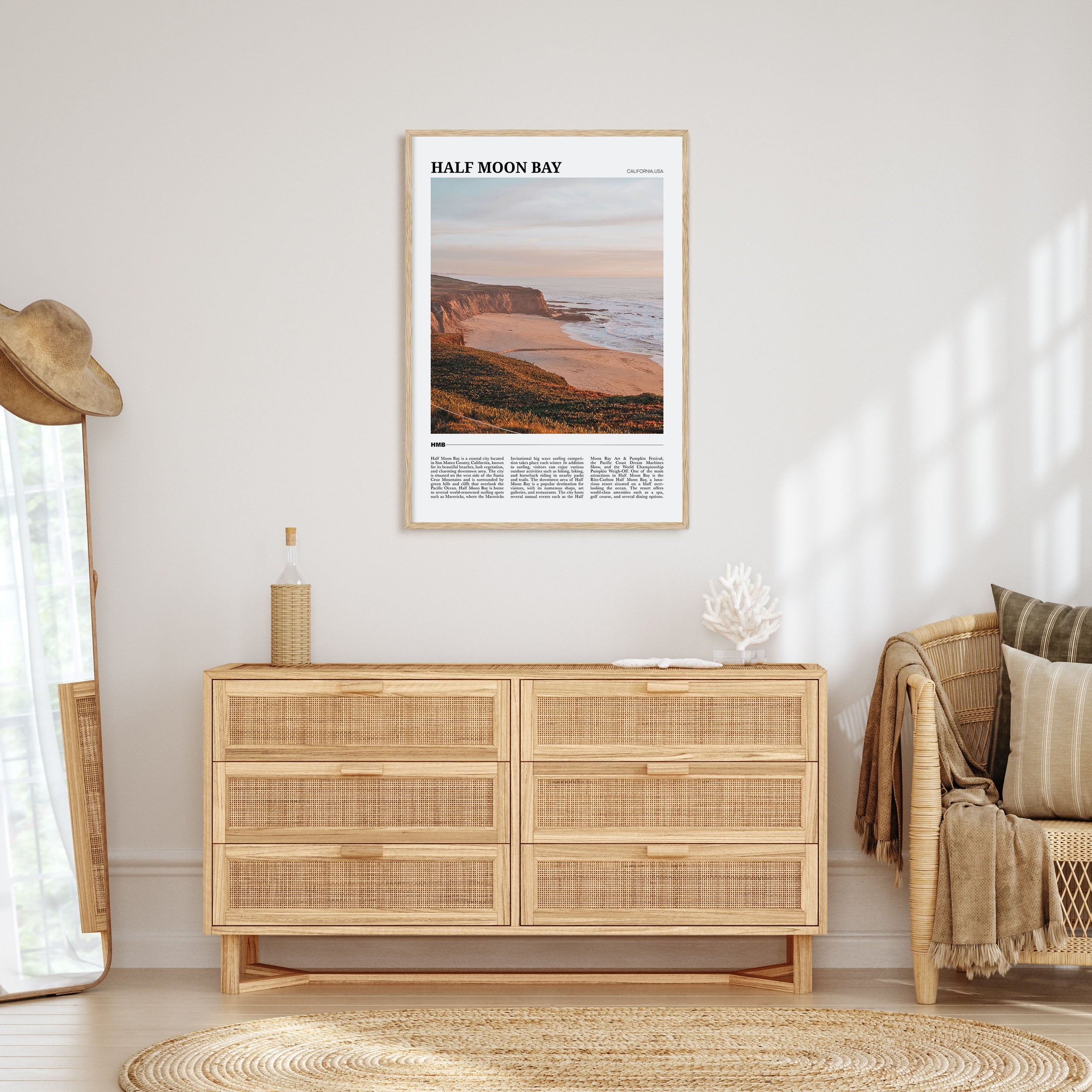 Half Moon Bay Travel Color No 1 Poster
