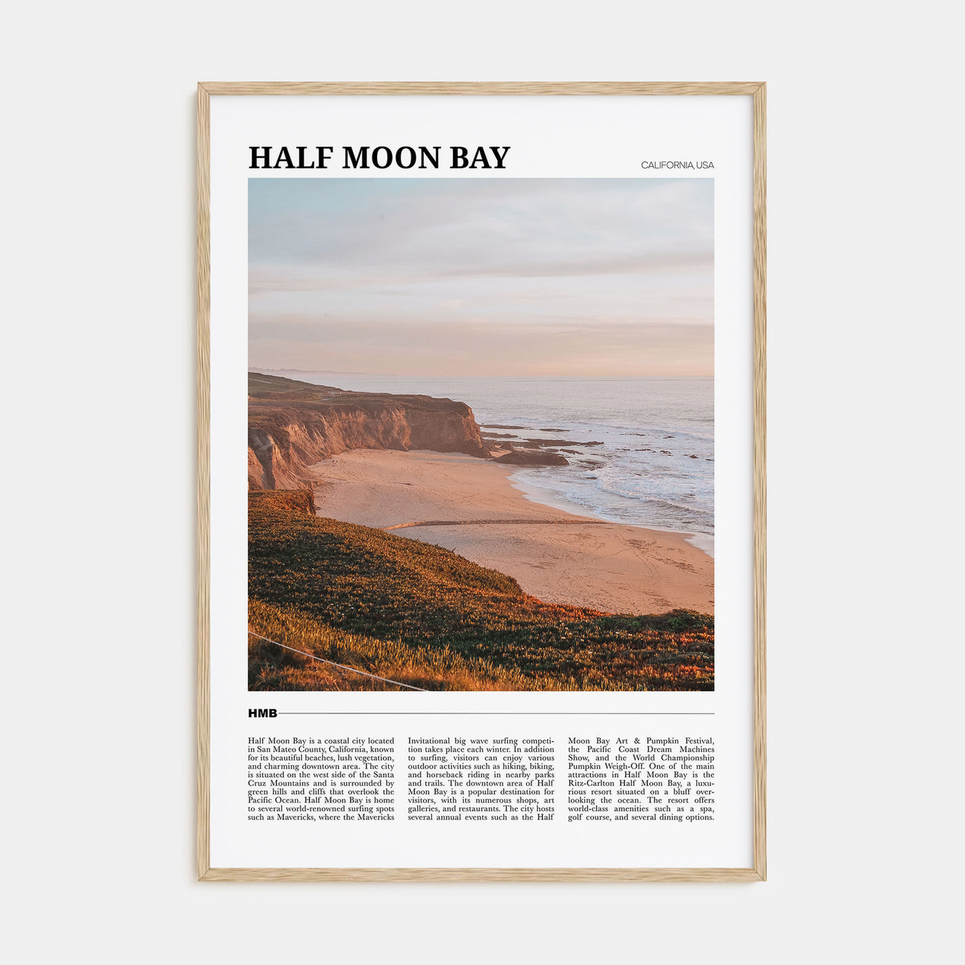 Half Moon Bay Travel Color No 1 Poster
