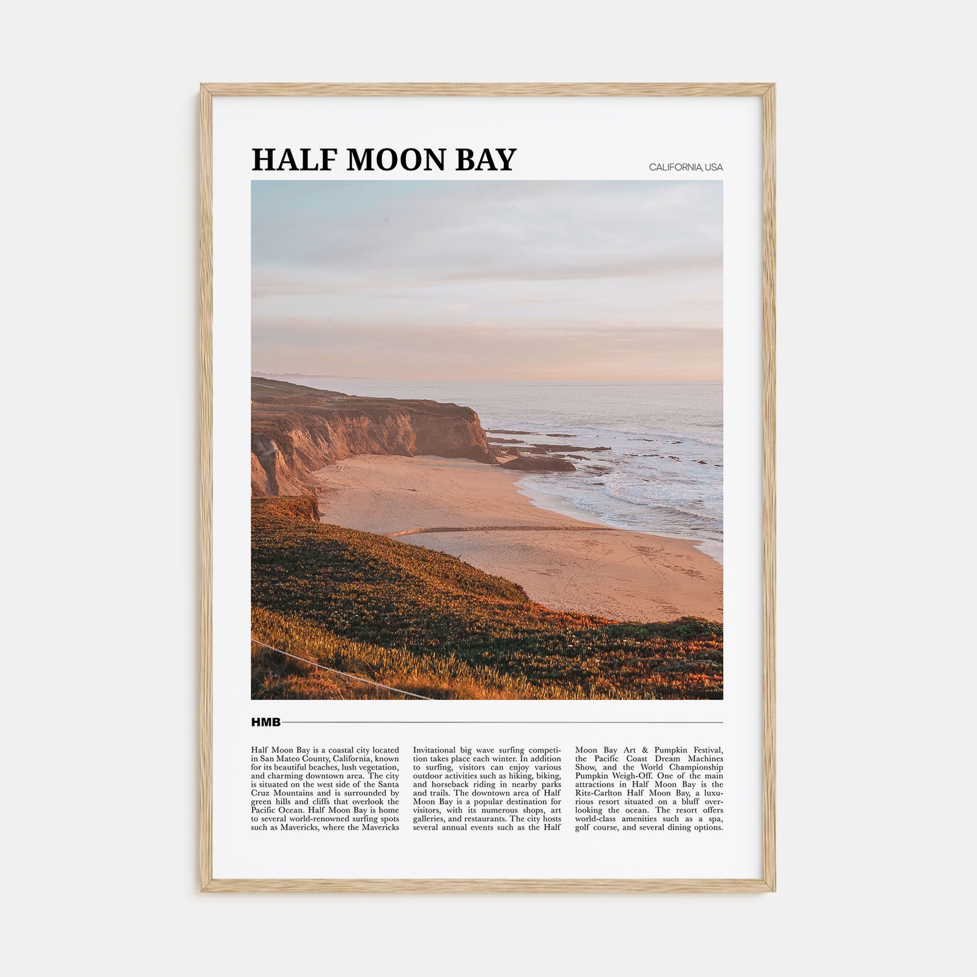 Half Moon Bay Travel Color No 1 Poster