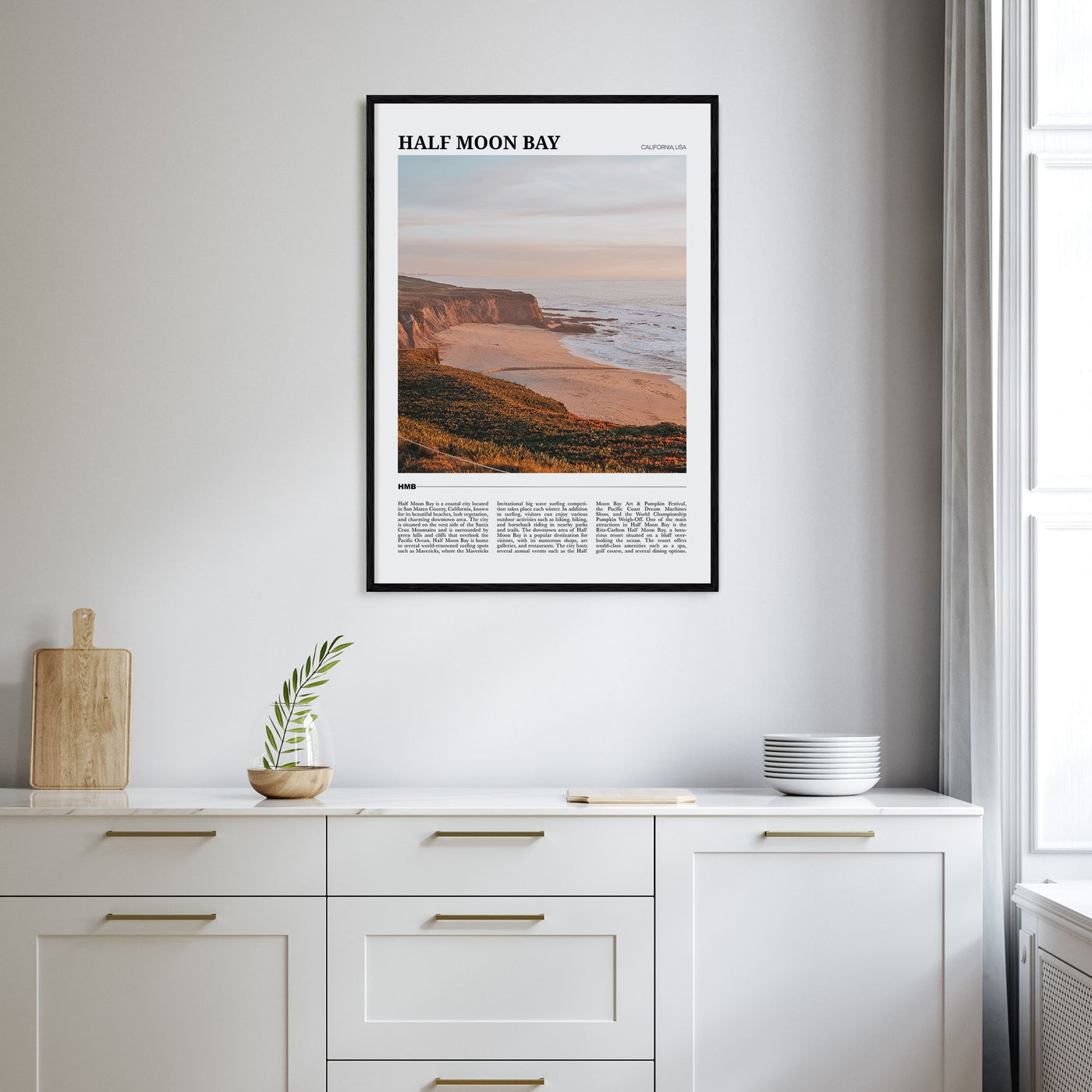 Half Moon Bay Travel Color No 1 Poster