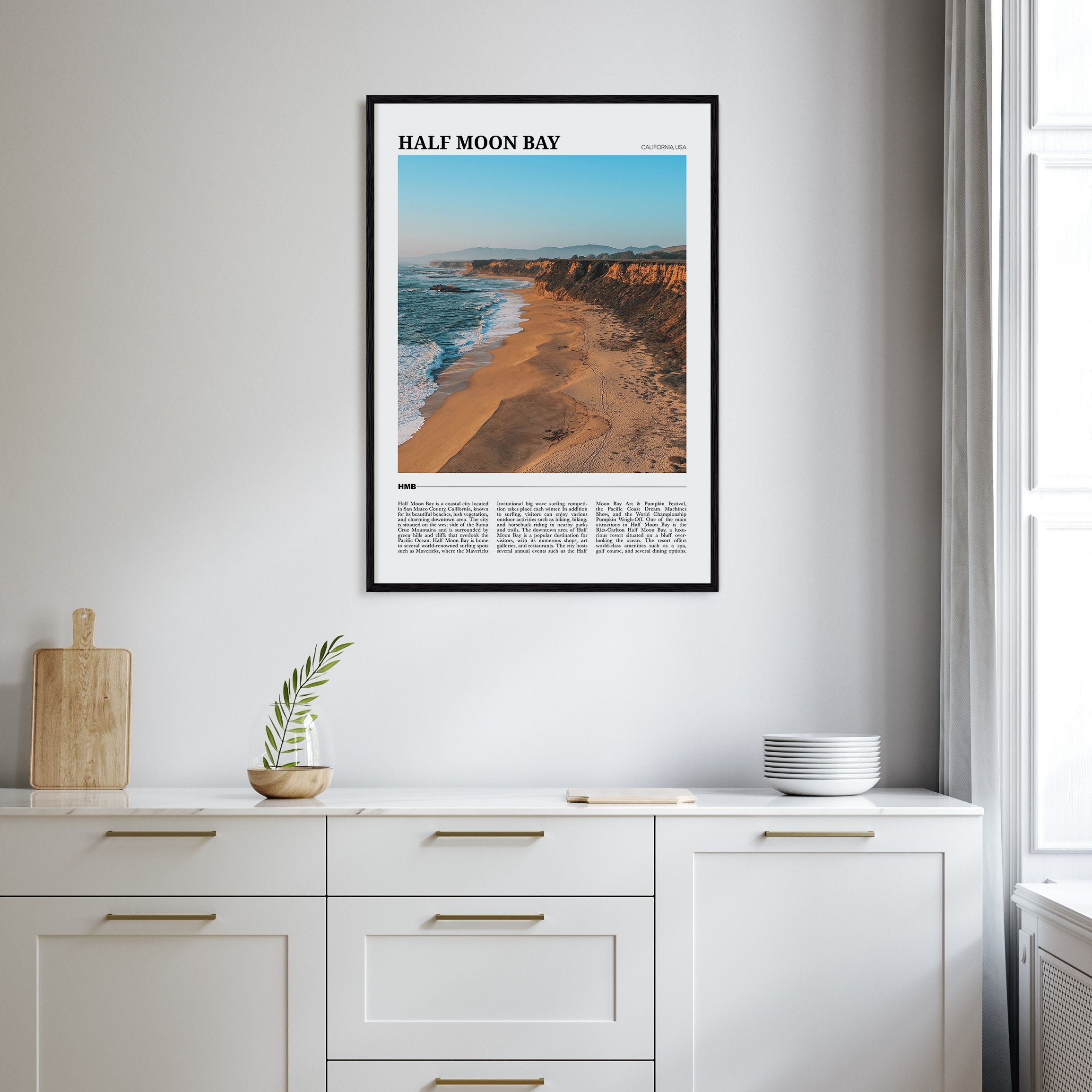 Half Moon Bay Travel Color No 2 Poster