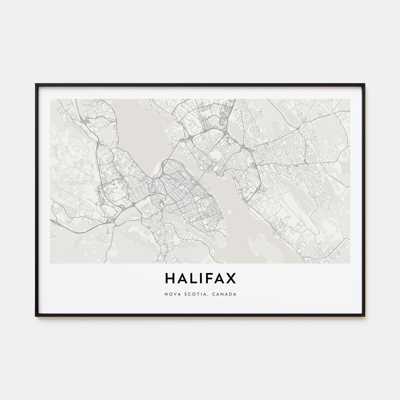 Halifax Map Landscape Poster