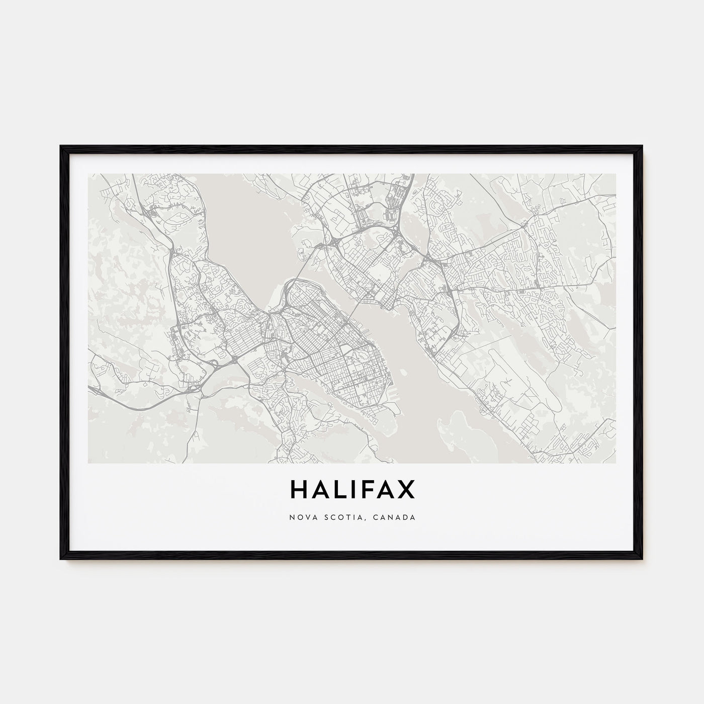 Halifax Map Landscape Poster