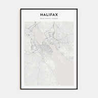 Halifax Map Portrait Poster