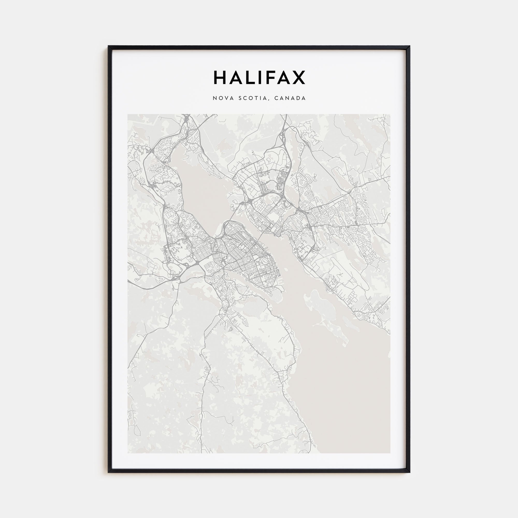 Halifax Map Portrait Poster