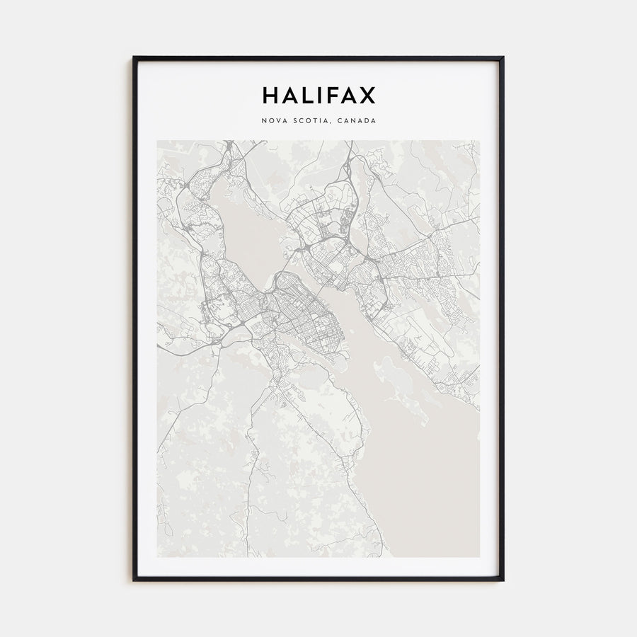 Halifax Map Portrait Poster