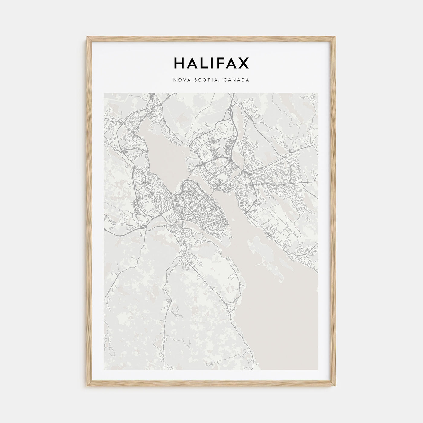 Halifax Map Portrait Poster