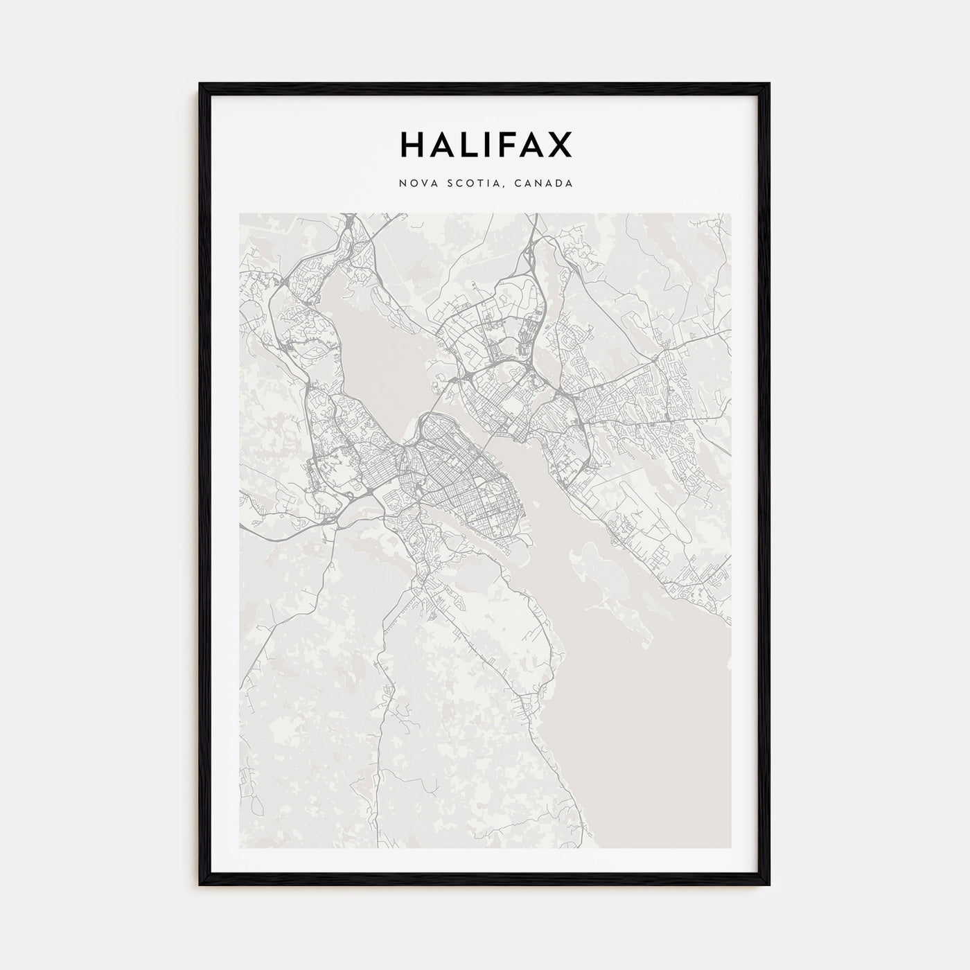 Halifax Map Portrait Poster