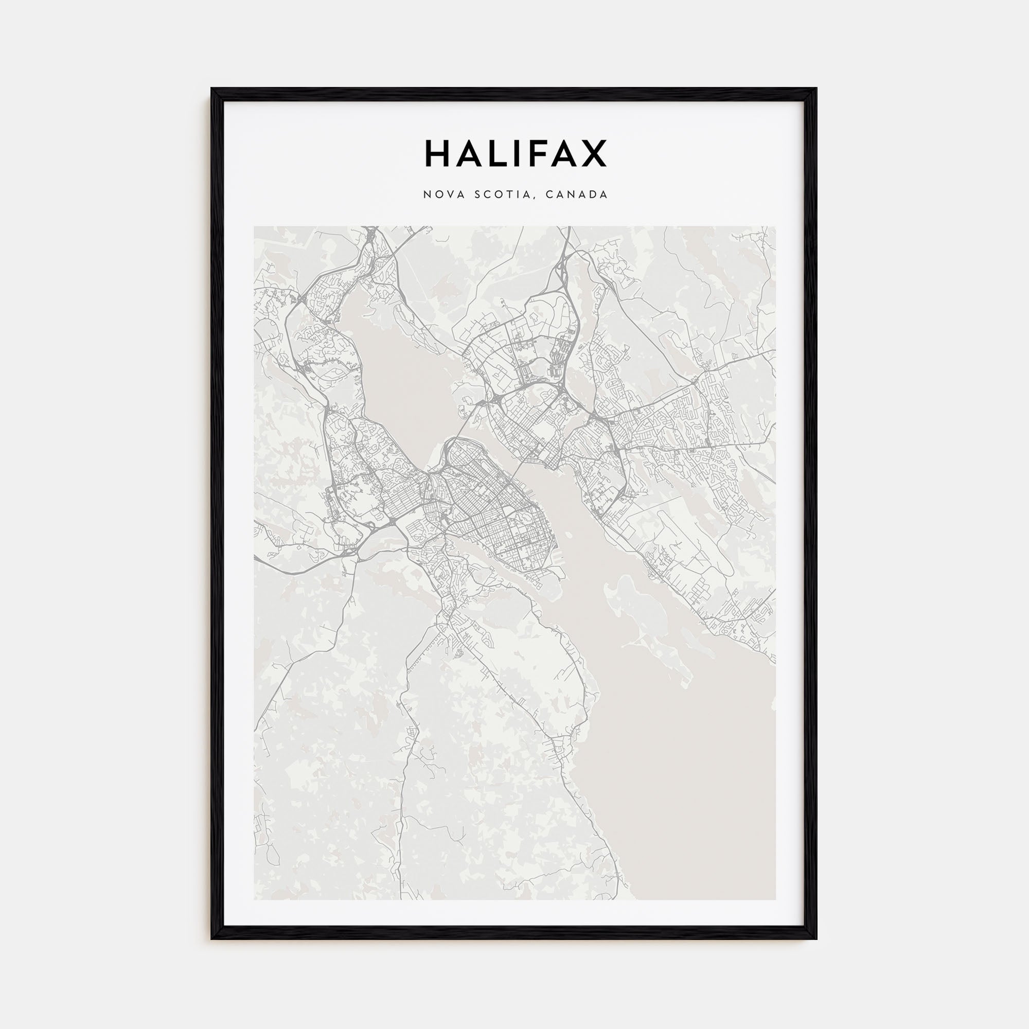 Halifax Map Portrait Poster