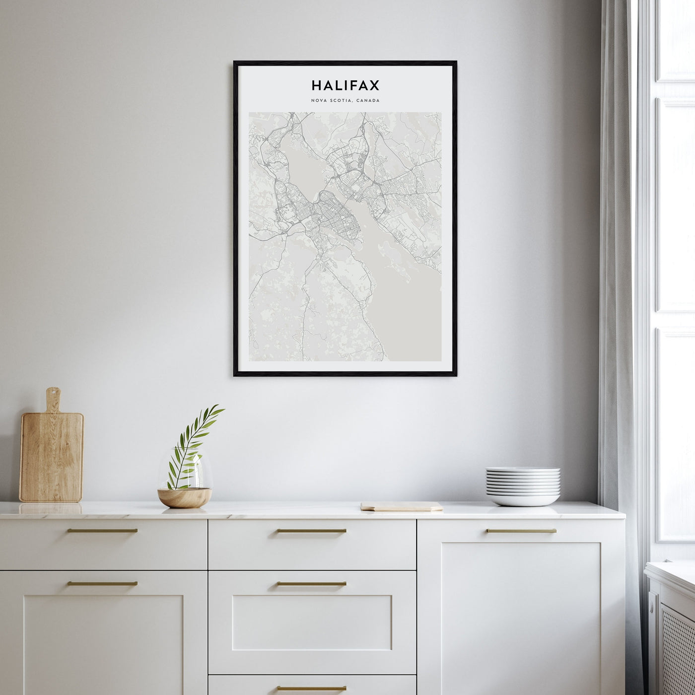 Halifax Map Portrait Poster