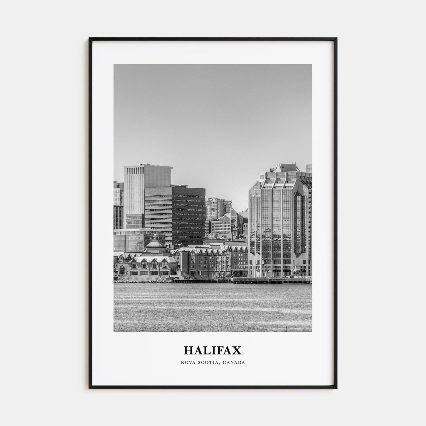 Halifax Portrait B&W Poster