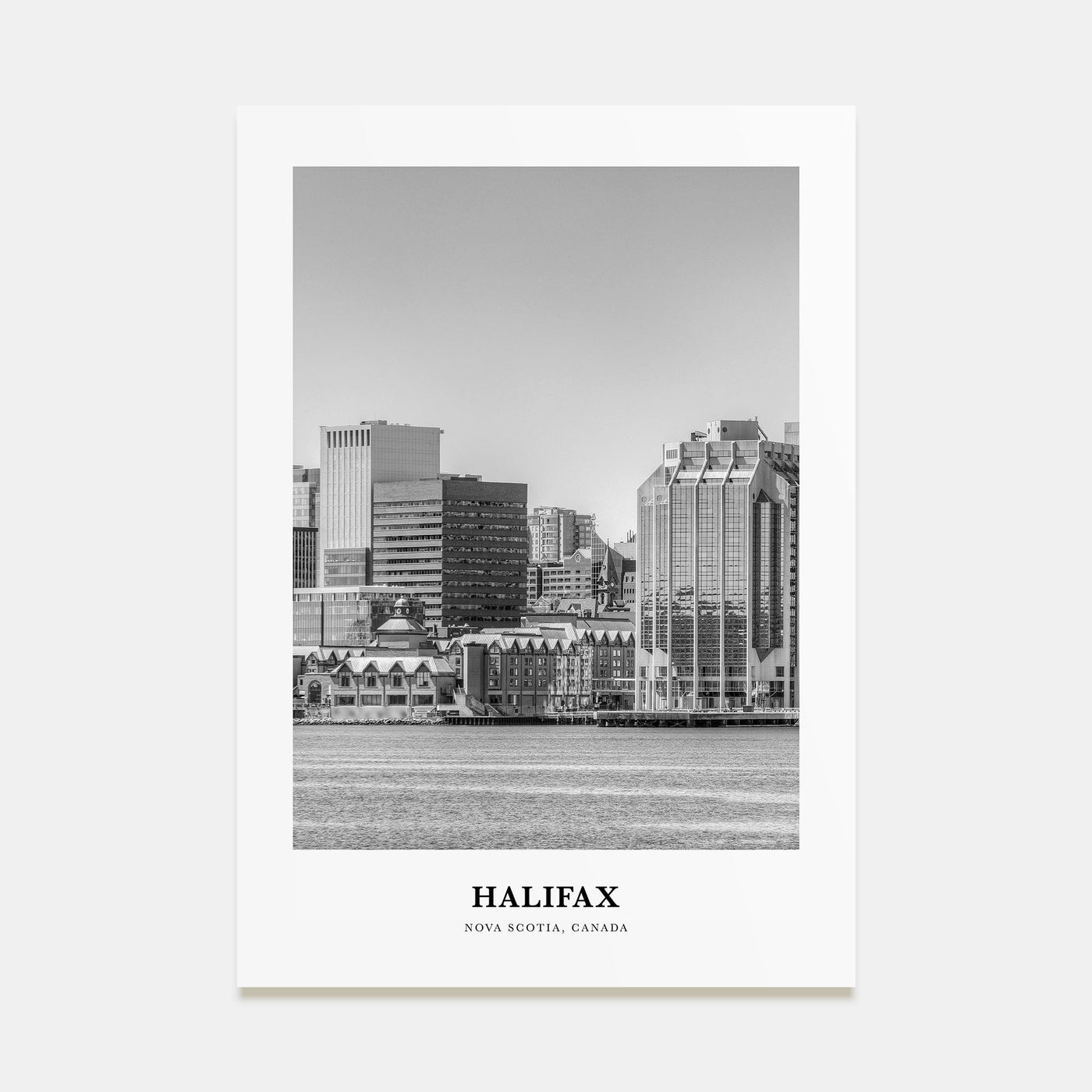 Halifax Portrait B&W Poster