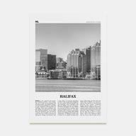 Halifax Travel B&W Poster
