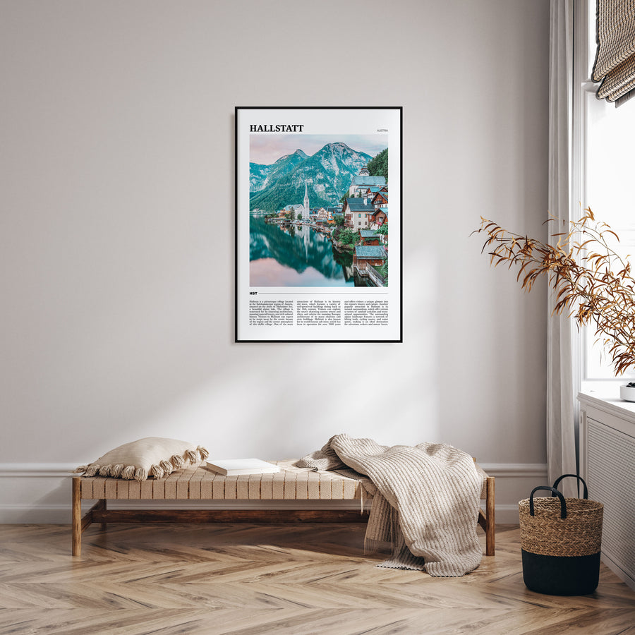 Hallstatt Travel Color Poster