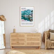 Hallstatt Travel Color Poster