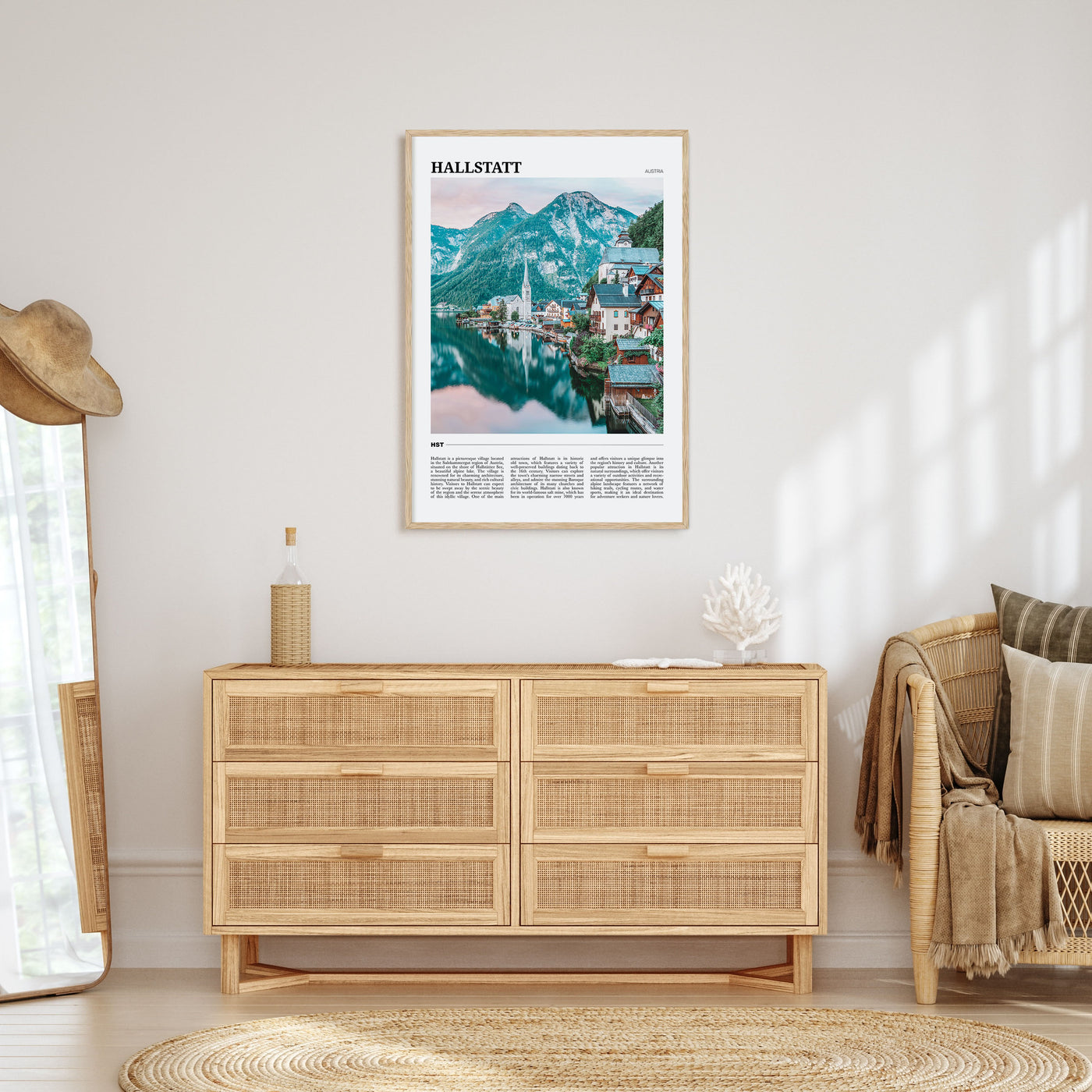 Hallstatt Travel Color Poster