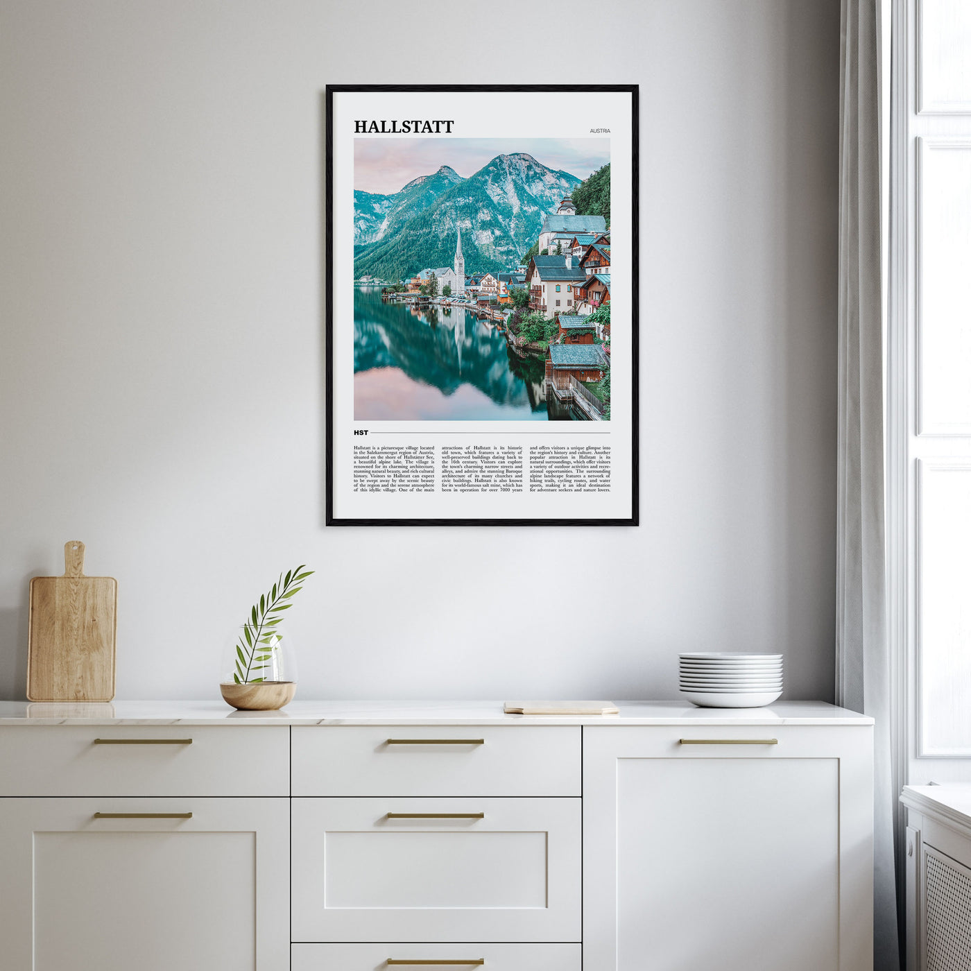 Hallstatt Travel Color Poster