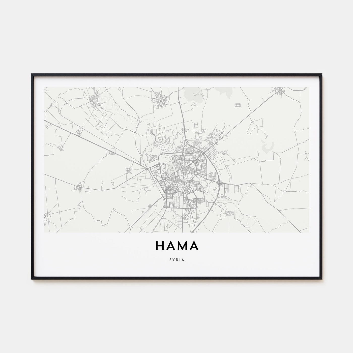 Hama Map Landscape Poster