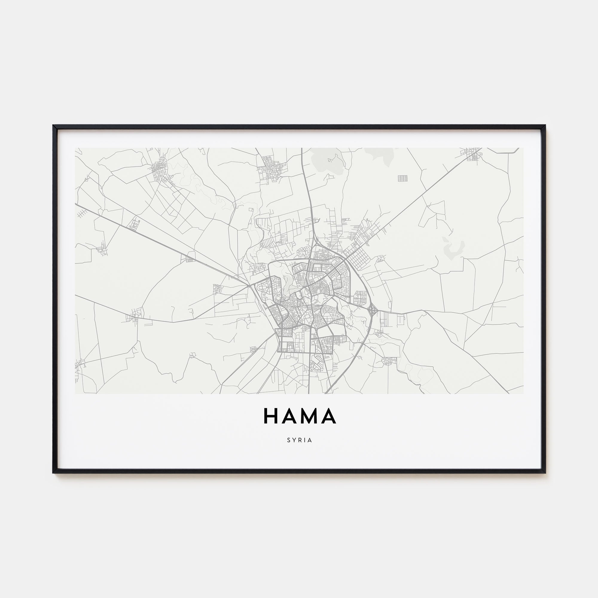 Hama Map Landscape Poster