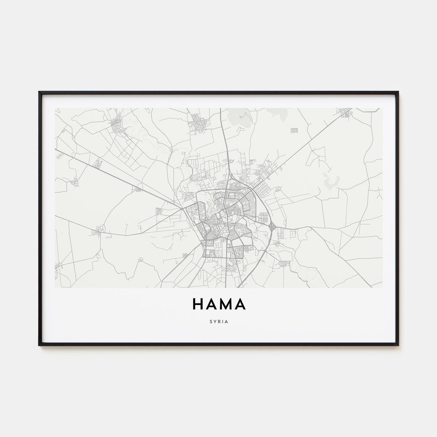 Hama Map Landscape Poster