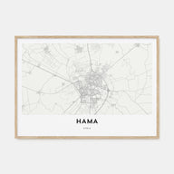 Hama Map Landscape Poster