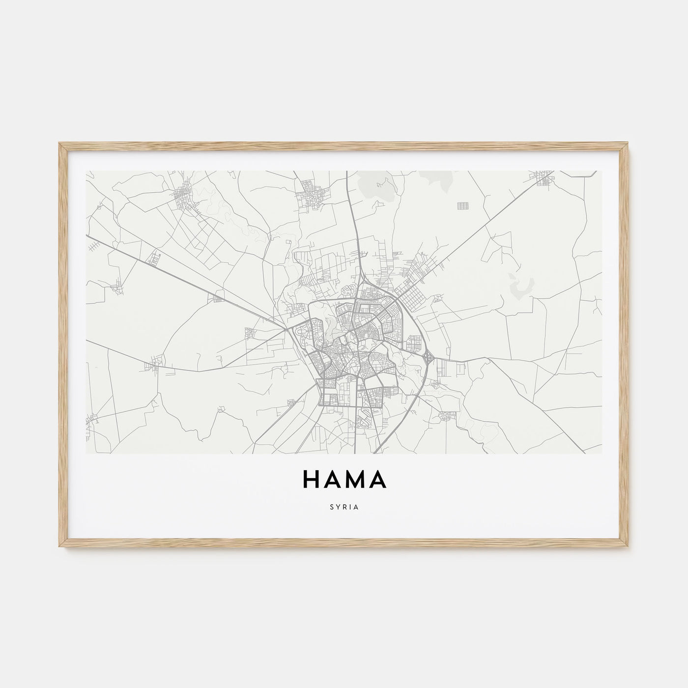 Hama Map Landscape Poster