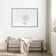 Hama Map Landscape Poster
