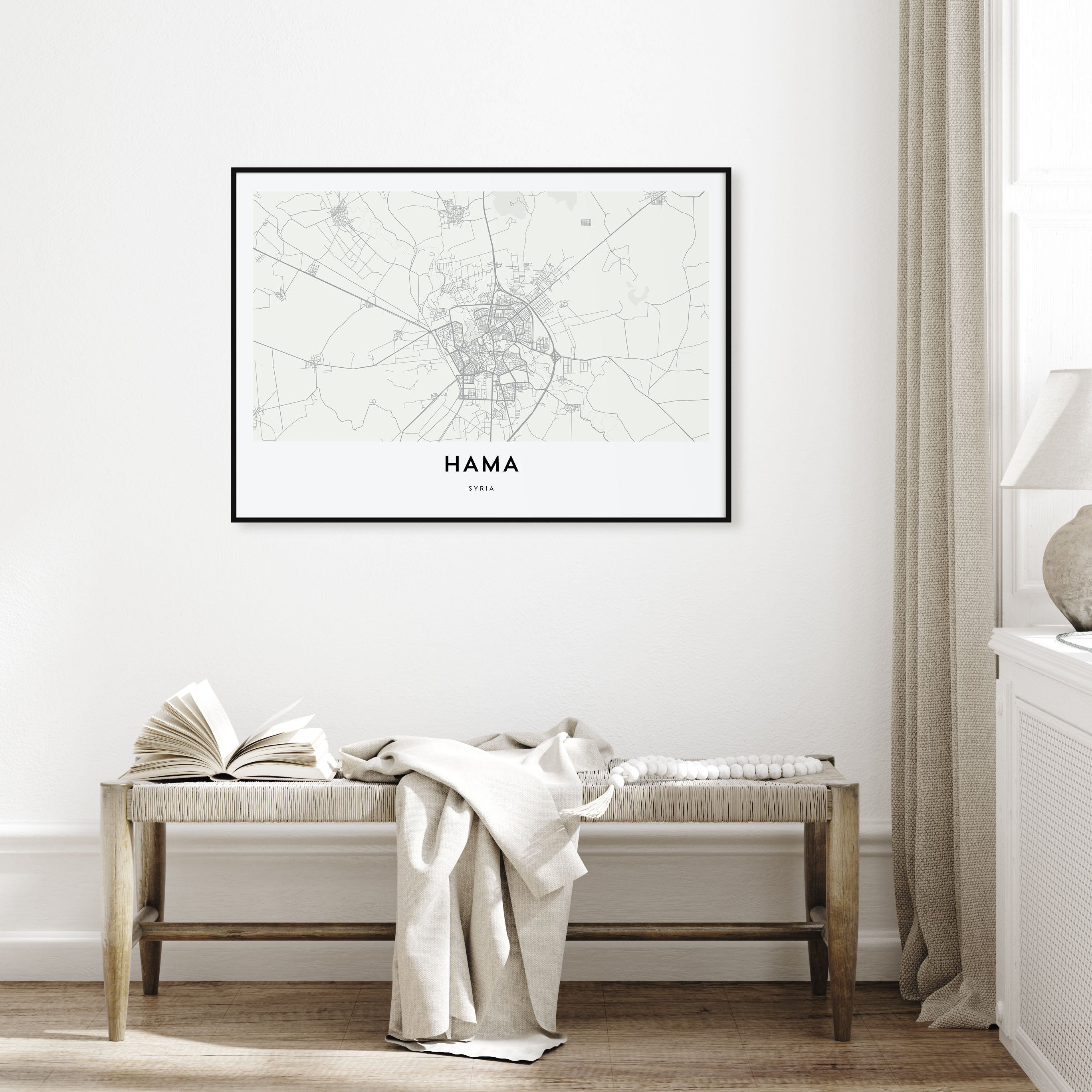 Hama Map Landscape Poster