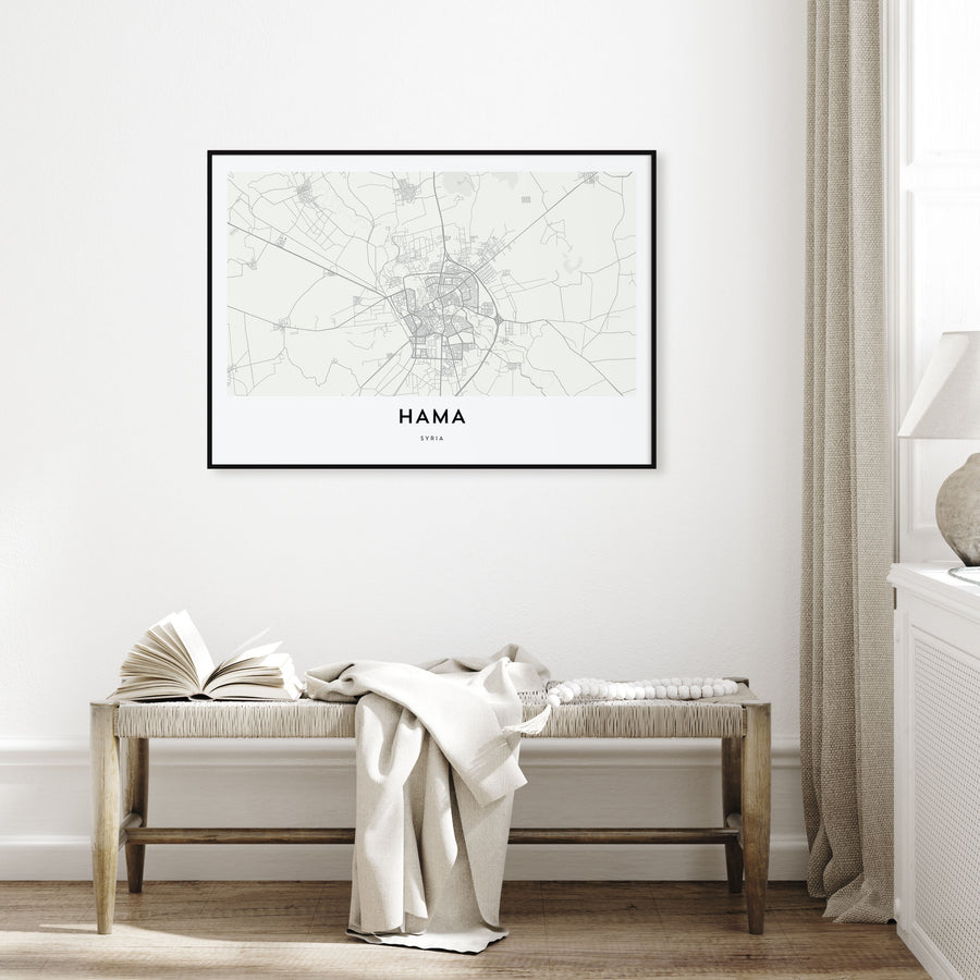 Hama Map Landscape Poster