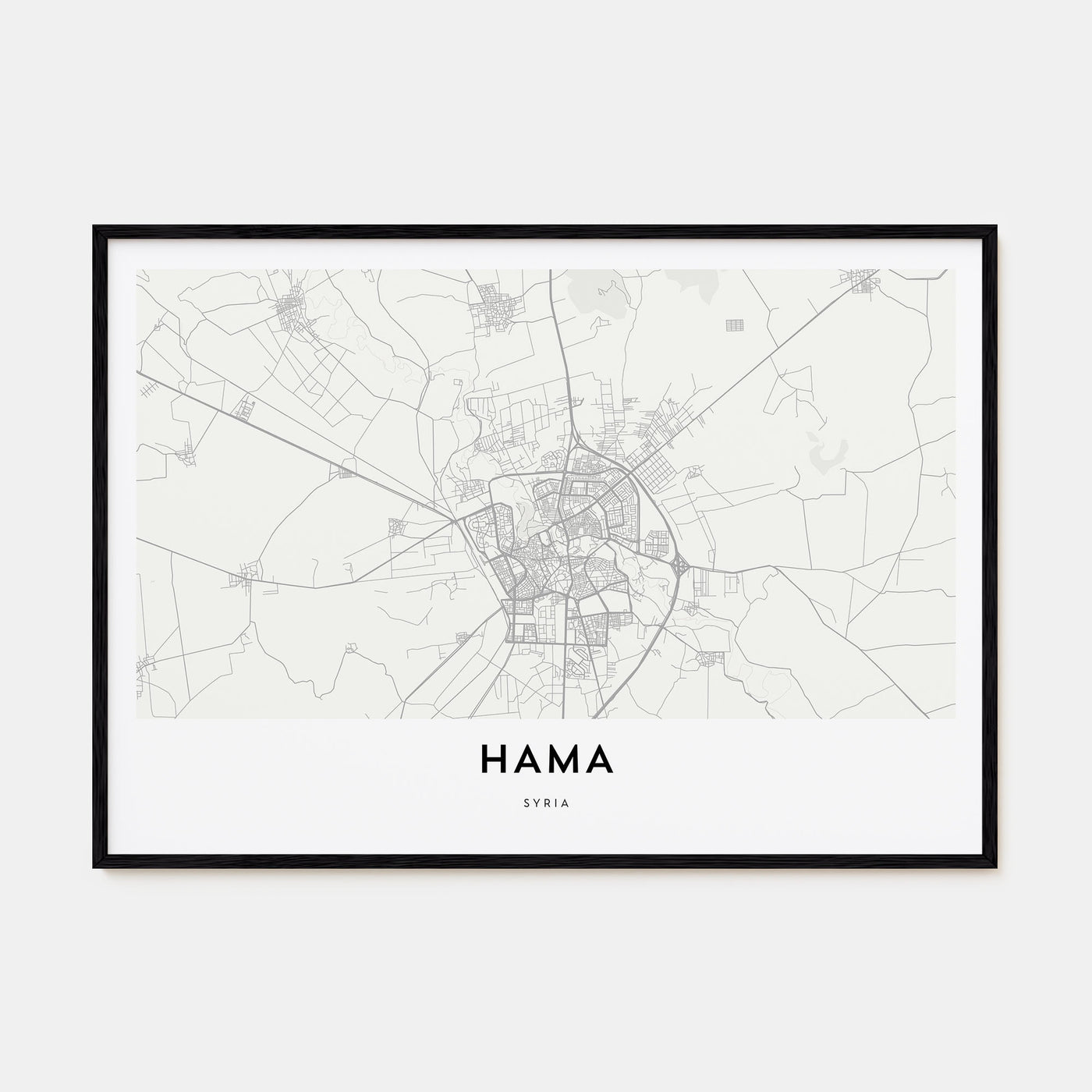 Hama Map Landscape Poster