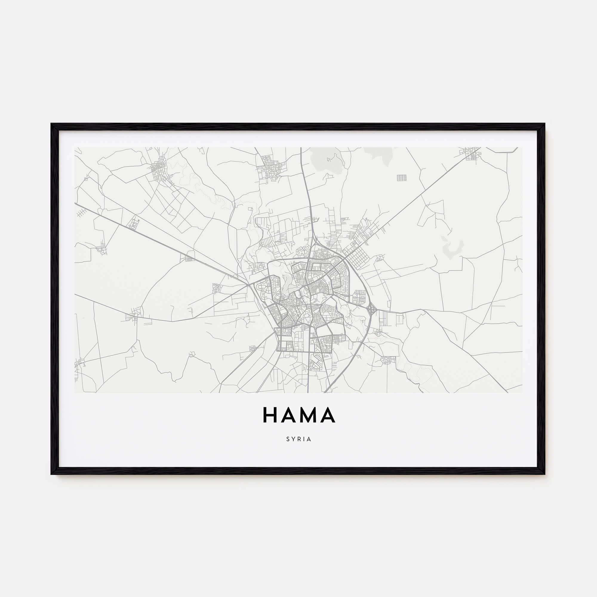 Hama Map Landscape Poster
