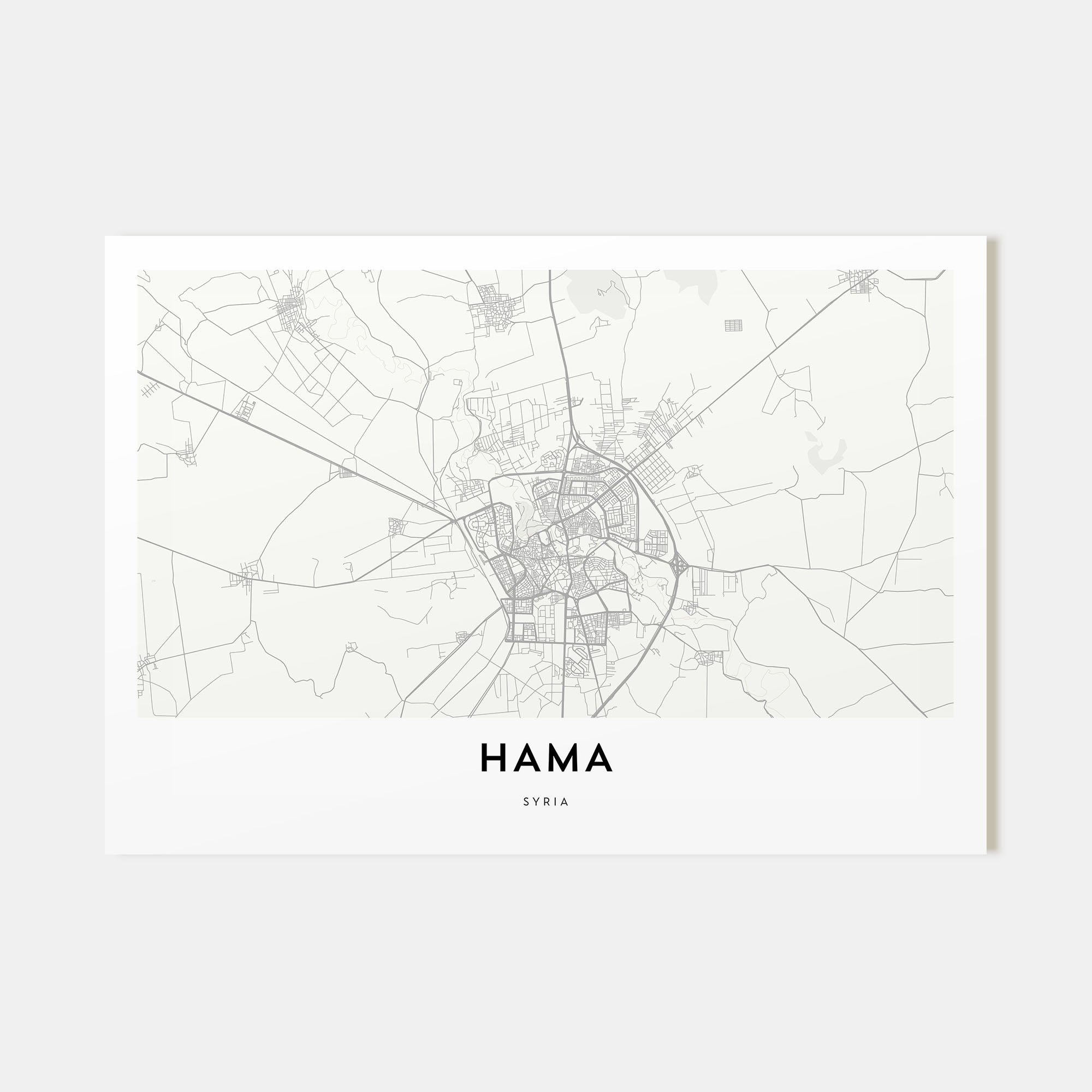 Hama Map Landscape Poster