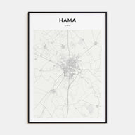 Hama Map Portrait Poster