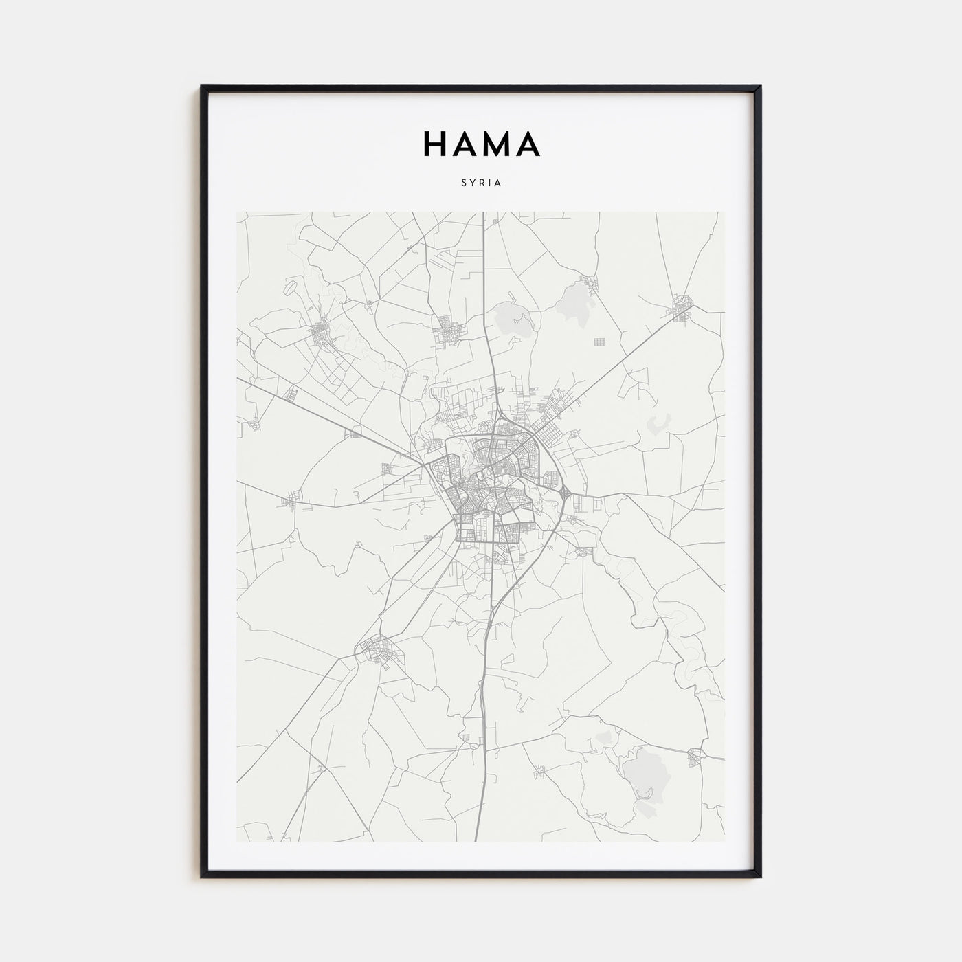 Hama Map Portrait Poster