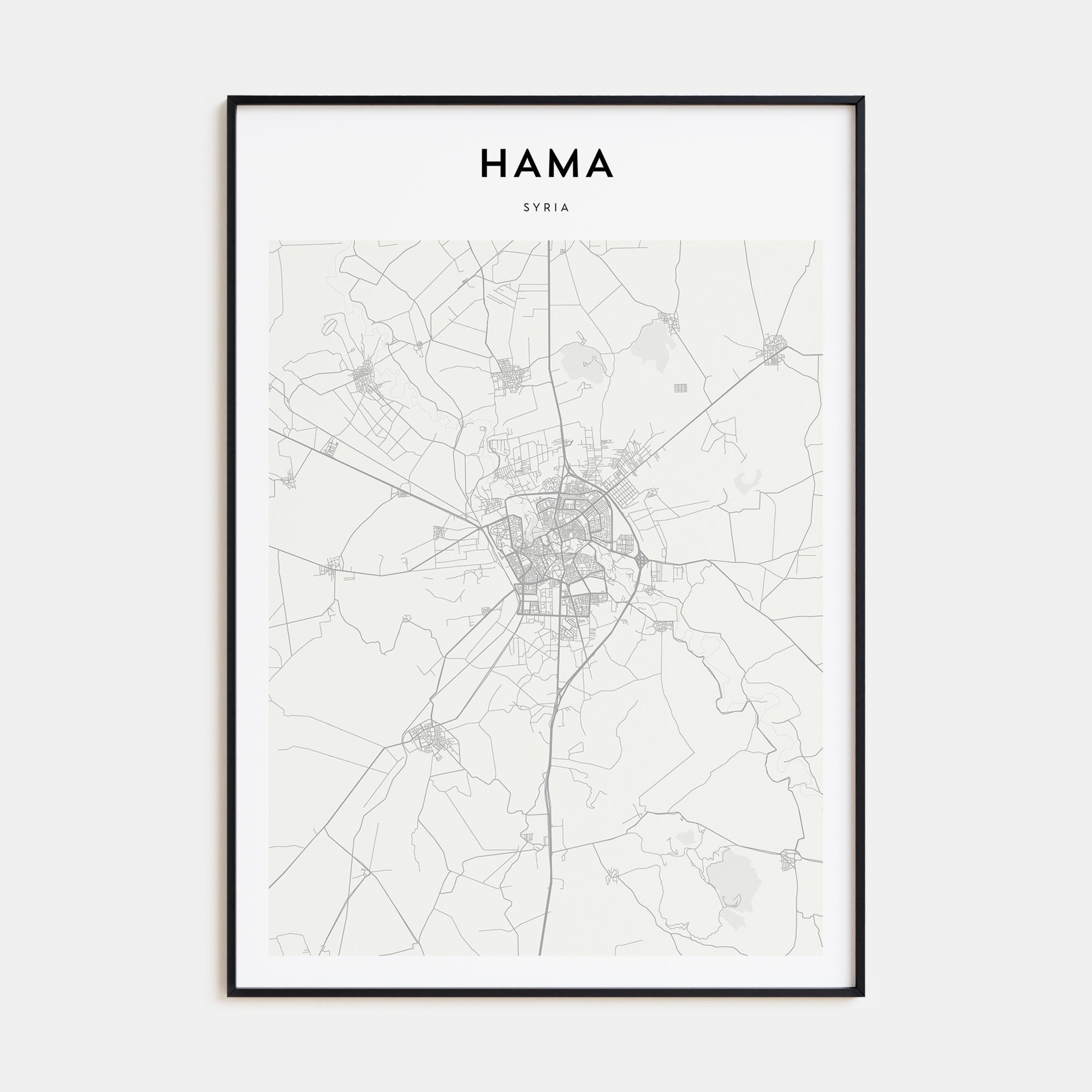 Hama Map Portrait Poster