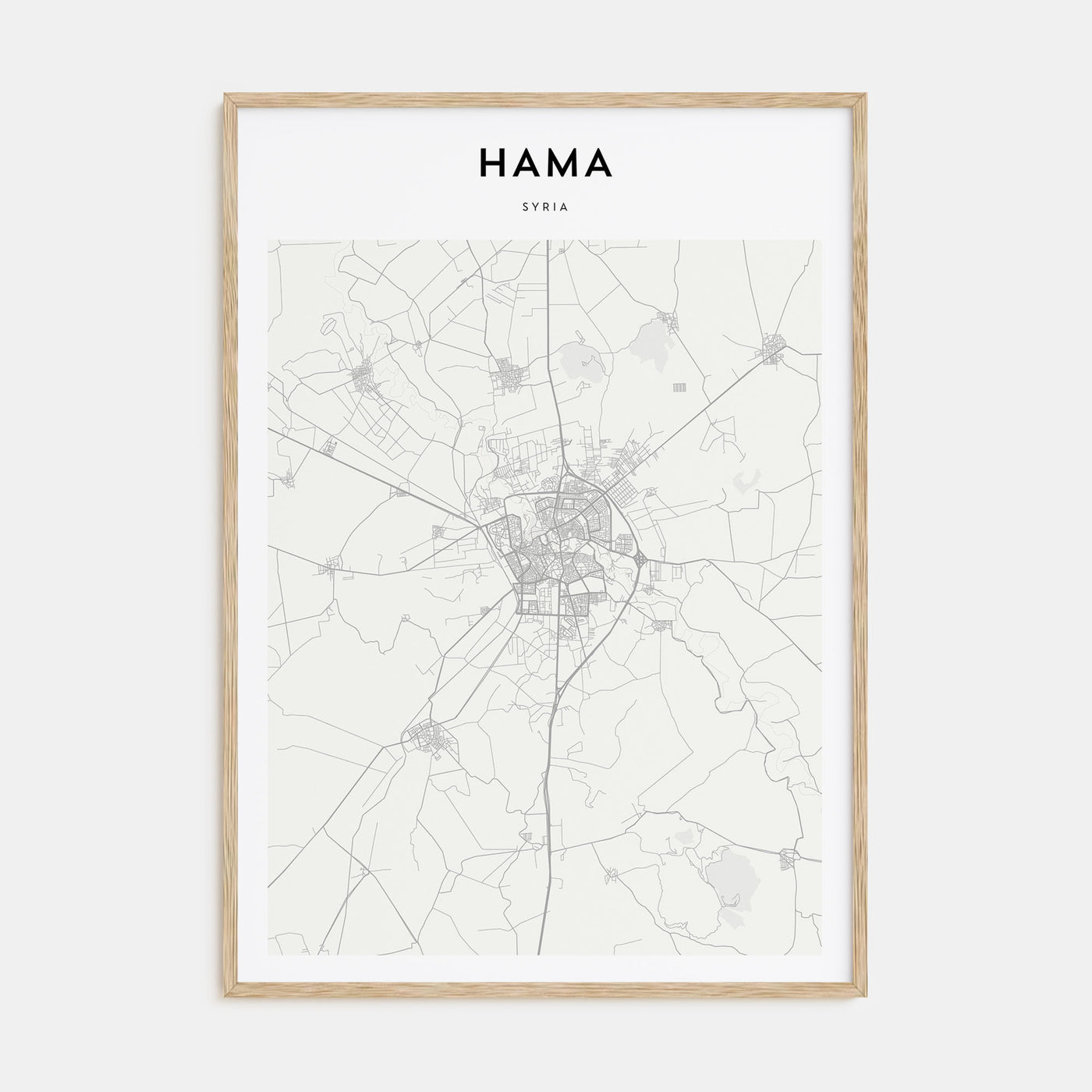 Hama Map Portrait Poster
