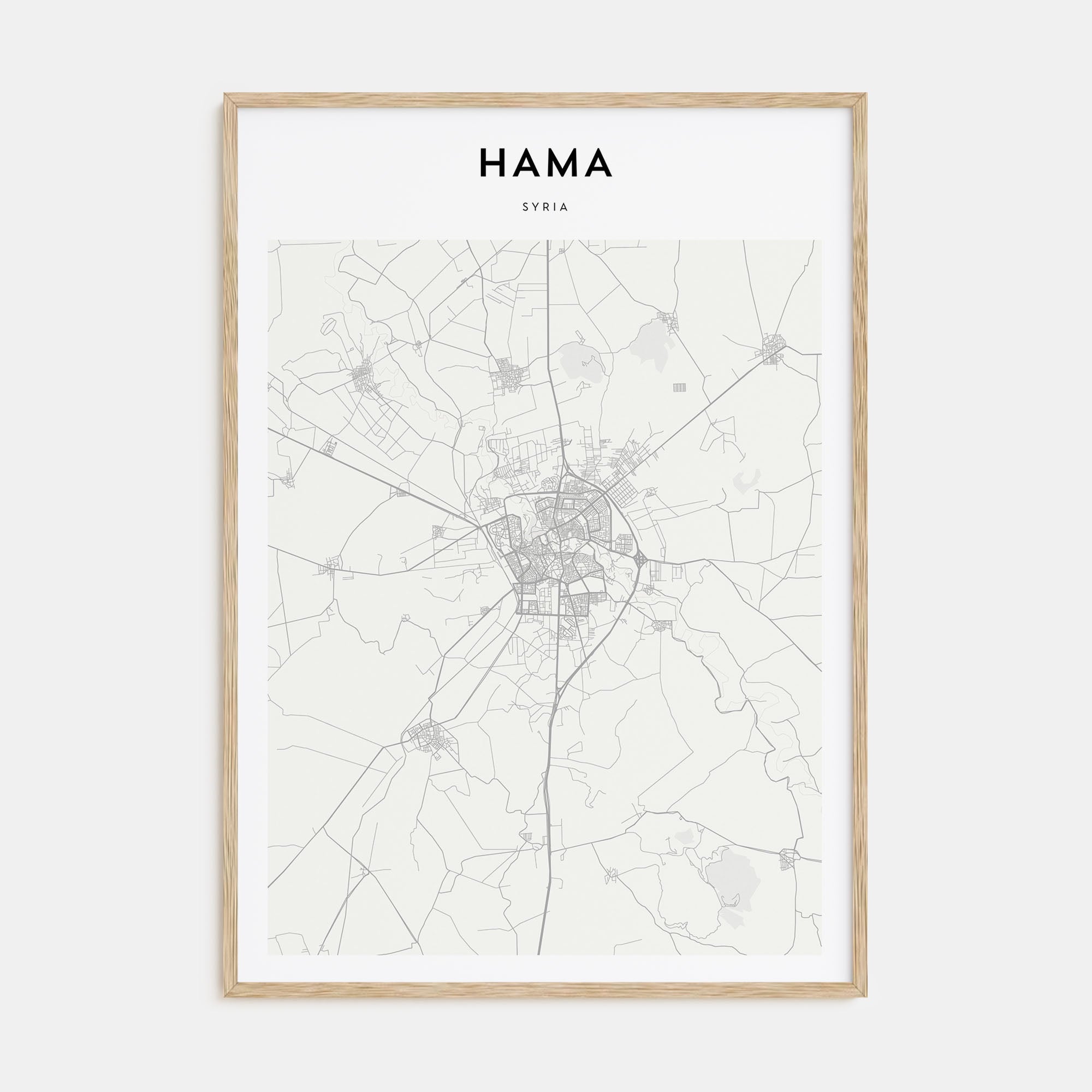 Hama Map Portrait Poster