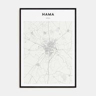 Hama Map Portrait Poster