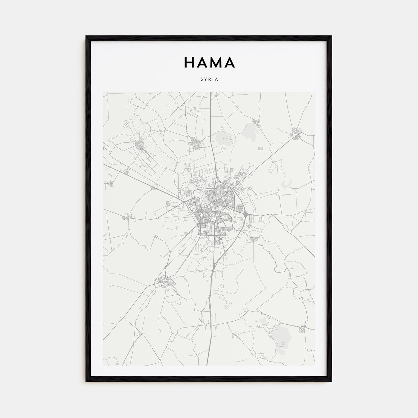 Hama Map Portrait Poster