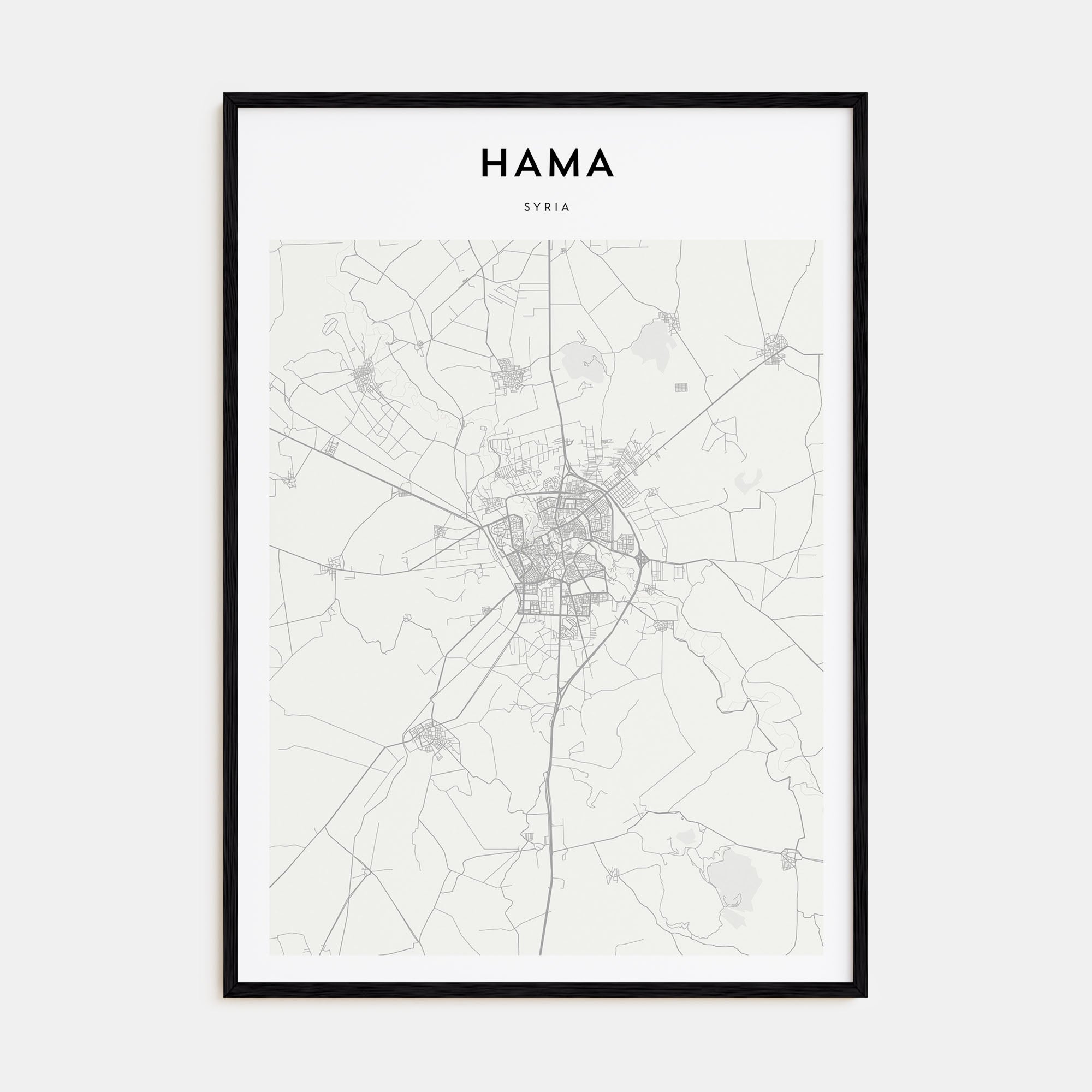 Hama Map Portrait Poster