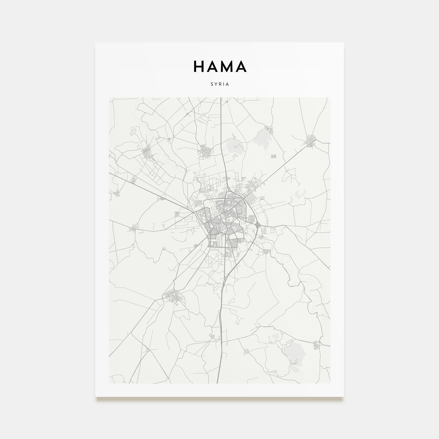 Hama Map Portrait Poster