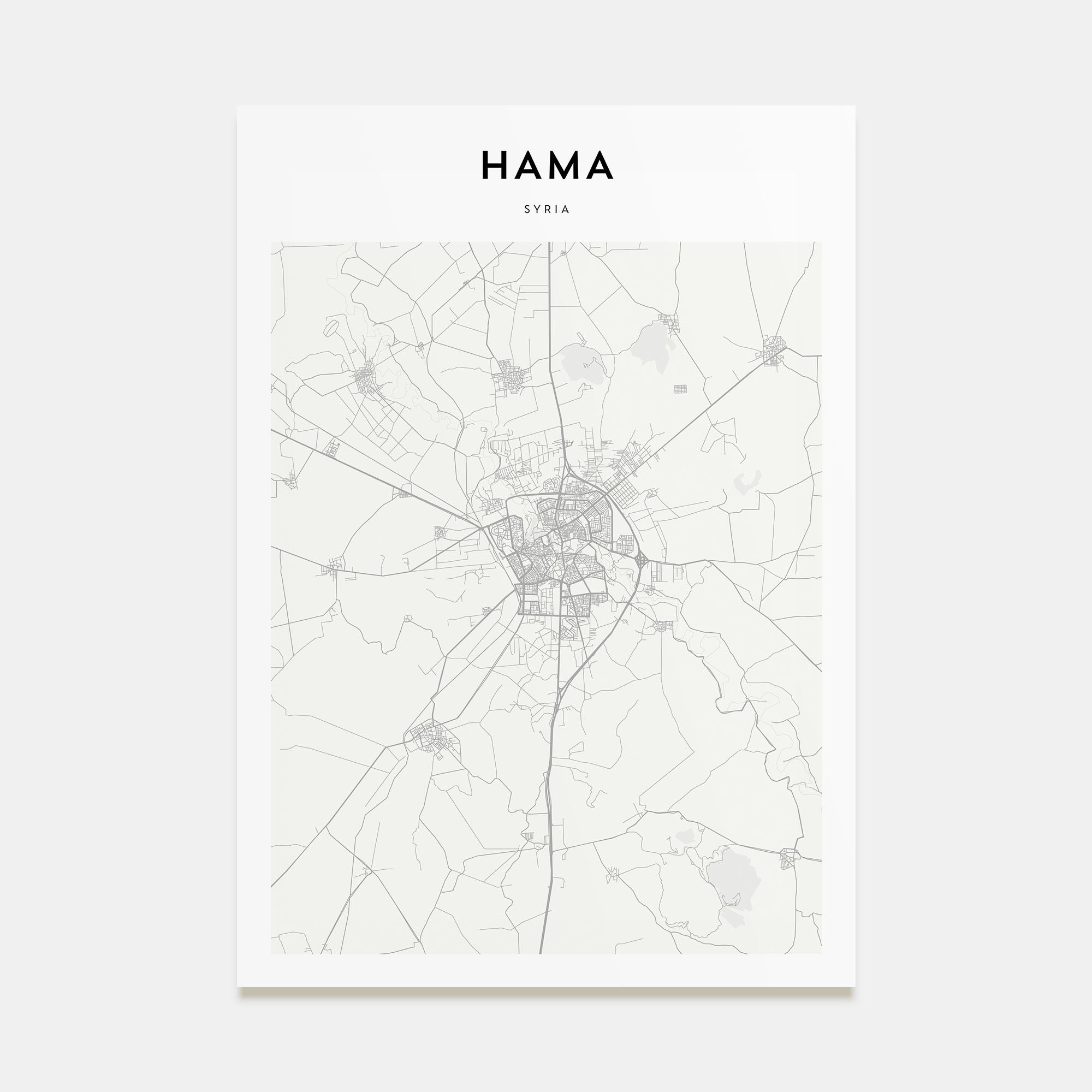 Hama Map Portrait Poster