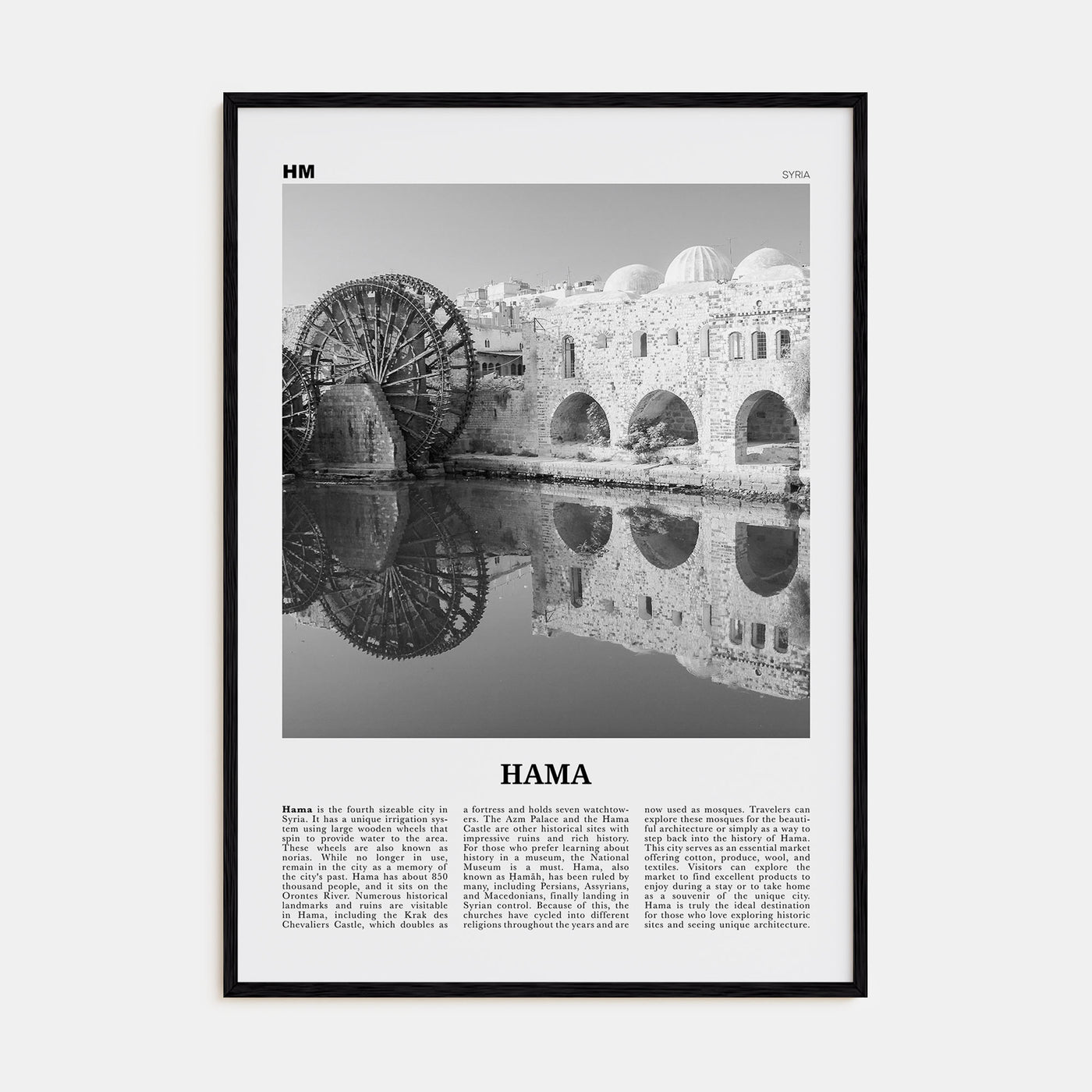 Hama Travel B&W Poster
