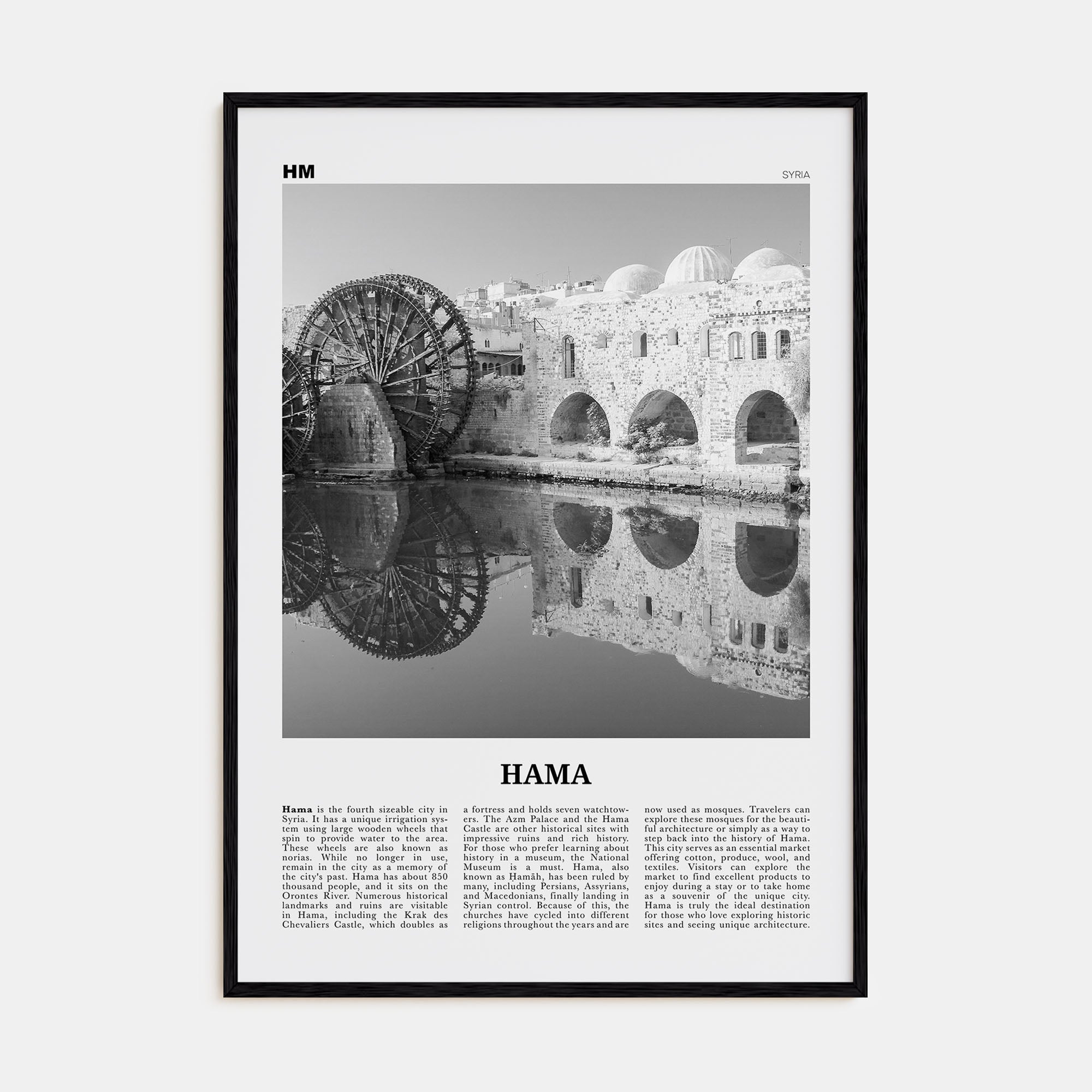 Hama Travel B&W Poster