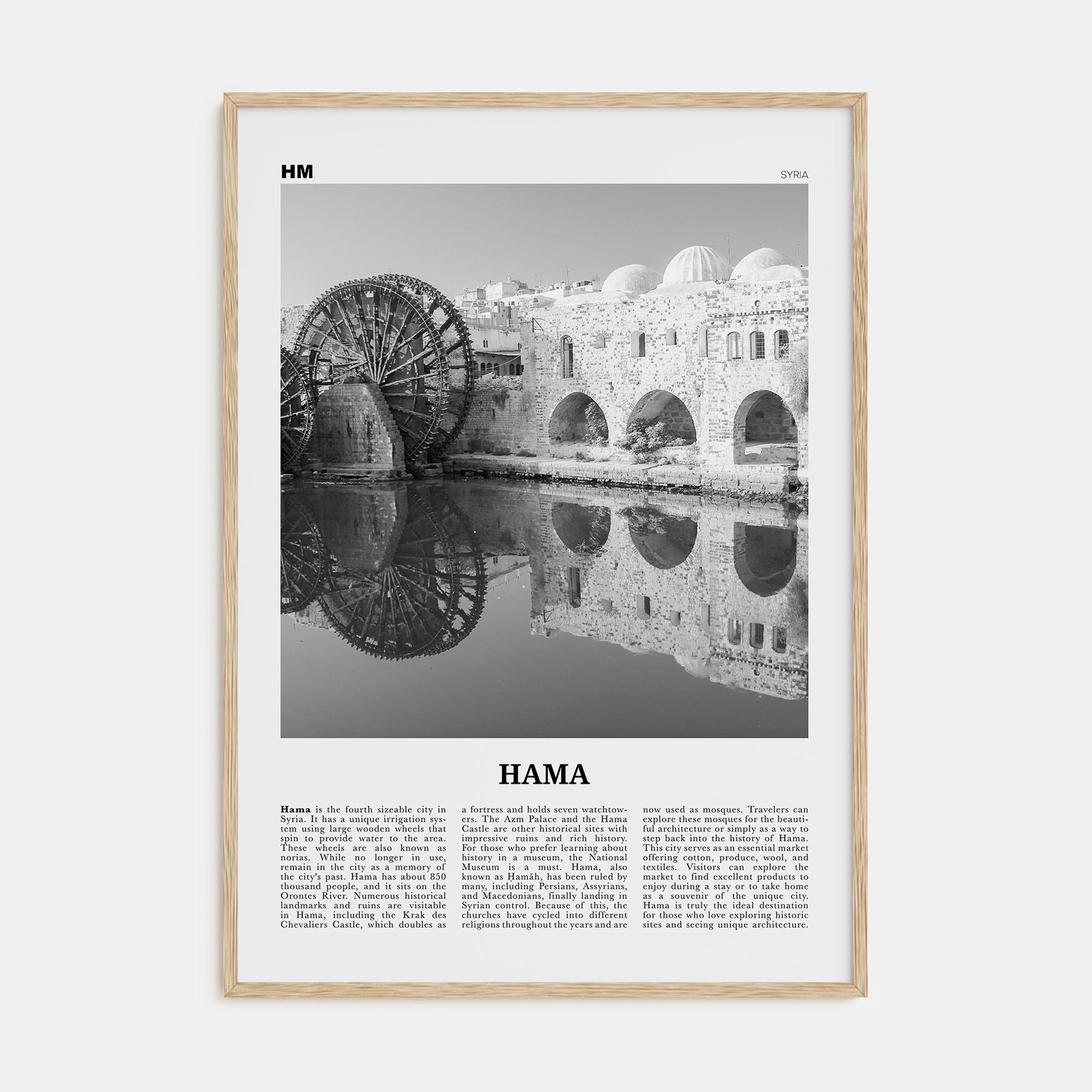 Hama Travel B&W Poster