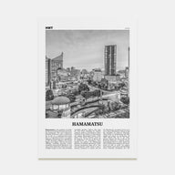 Hamamatsu Travel B&W Poster