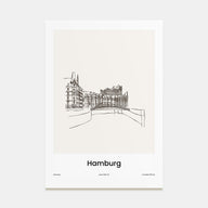 Hamburg Drawn Poster