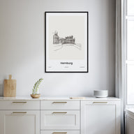 Hamburg Drawn Poster