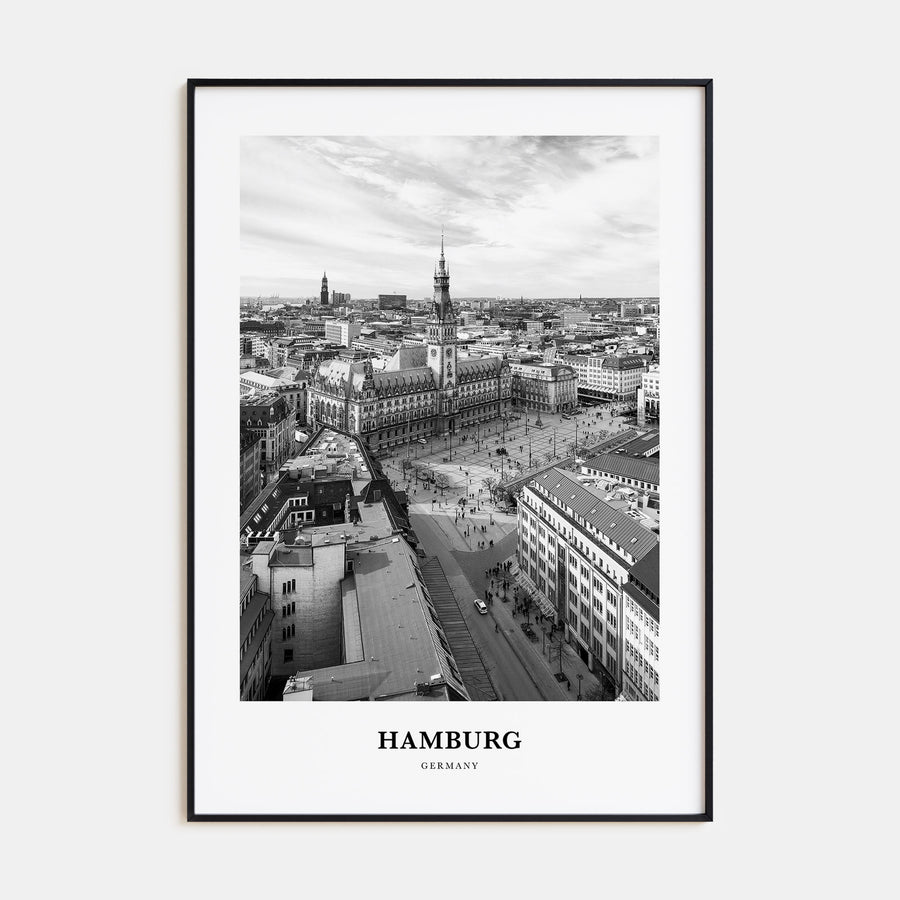 Hamburg Portrait B&W No 1 Poster